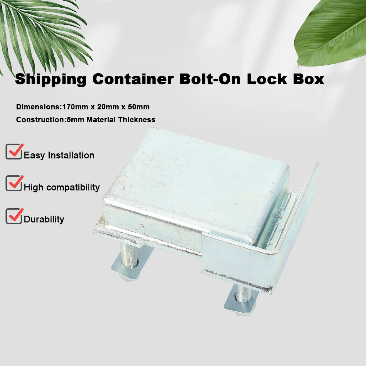 Dry Cargo Container Spare Parts High Security Container Door Lock Box Spray Molding Container Anti‑Theft Lock Housing for Shipping Containers