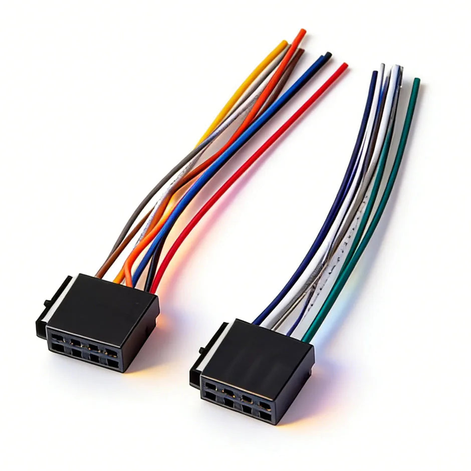 Female ISO Car Stereo Wiring Harness Pair