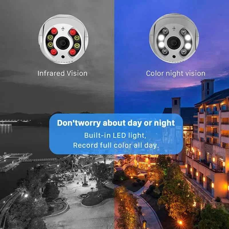 4K 8MP PTZ Security Camera with Auto Tracking WiFi Outdoor Dome