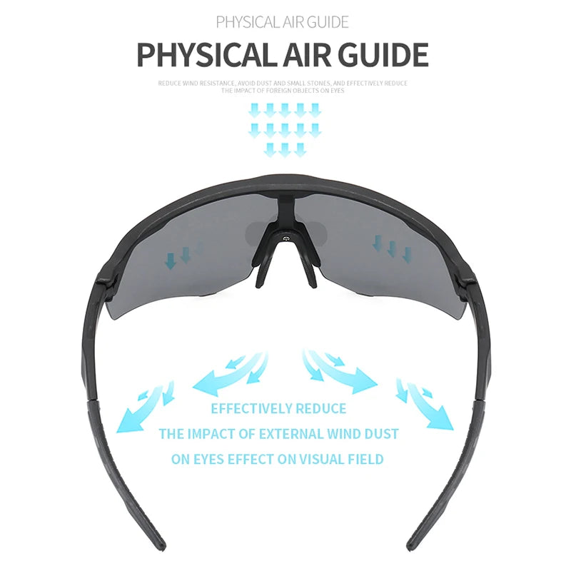 SEAMETAL Photochromic Sunglasses Anti-Glare Polarized Sun Glasses Anti-UV Eyeglasses Day/Night Driving Goggles Non-Slip Nose Pad