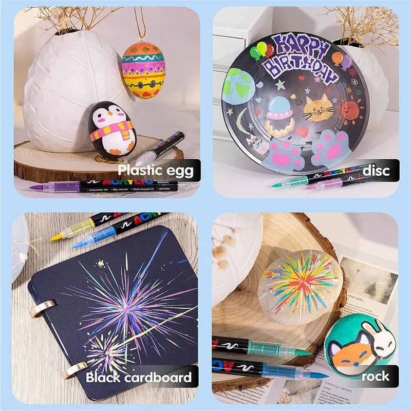 36-väriset akryylimarkkerit