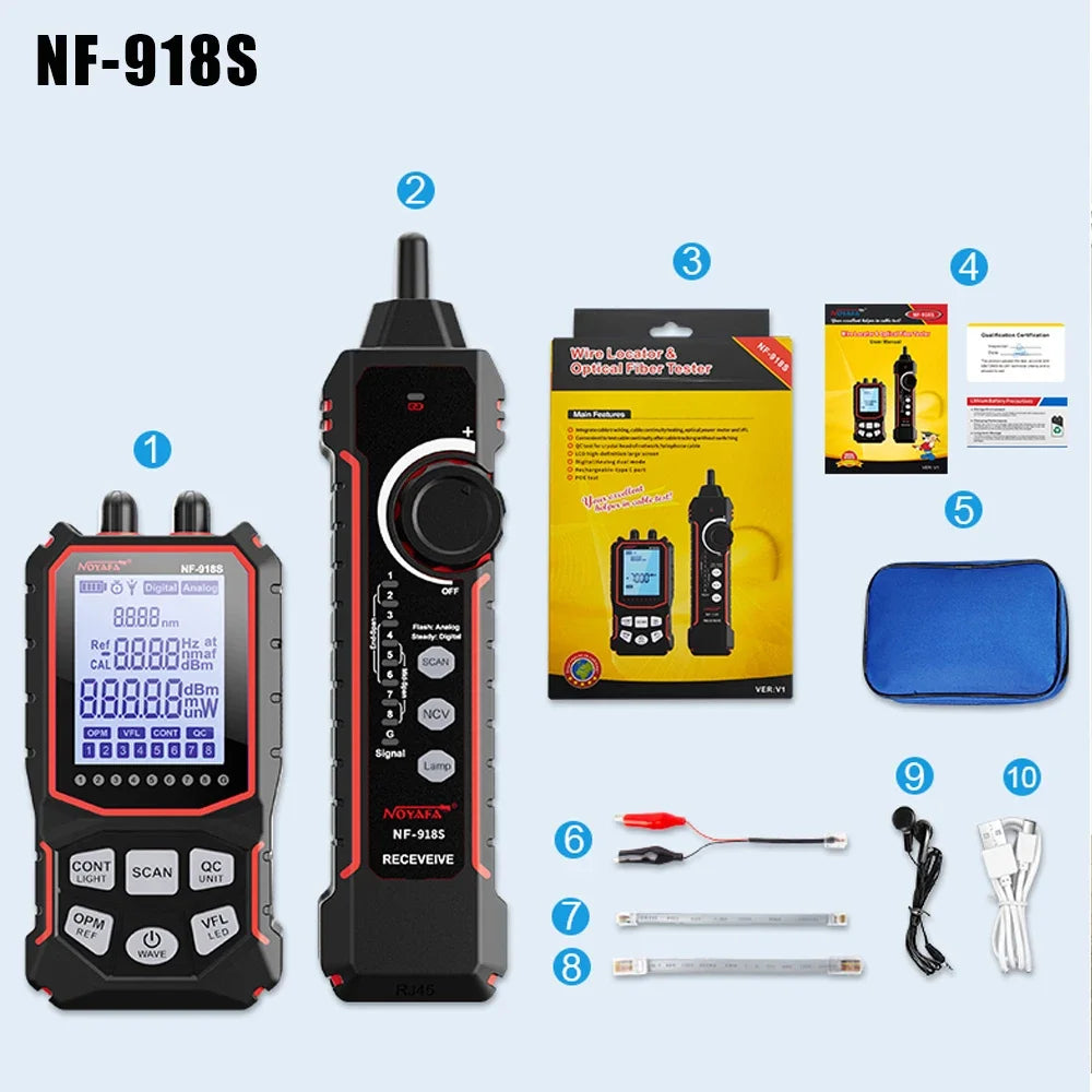 NF-918S Network Cable and Optical Power Tester