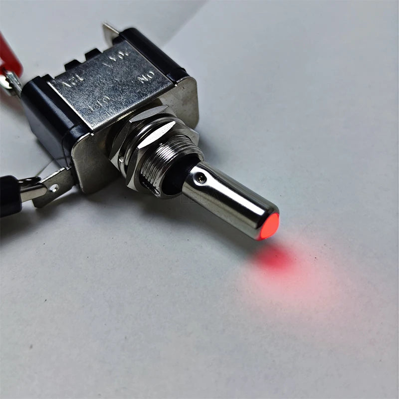 Interruptor basculante LED de 12 V, com escolha da cor do indicador