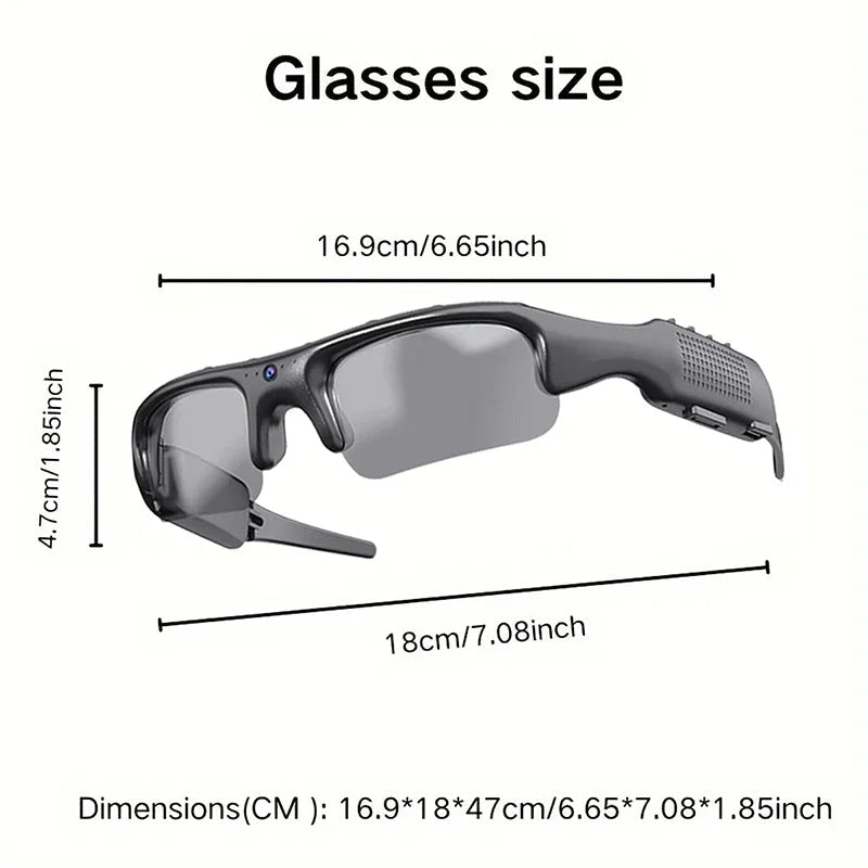 HD 1080P Glasses WIFI Camera Outdoor Bicycle Motorcycle Security Protection Sunglasses Video Camera Polarized Lens Sports Cam