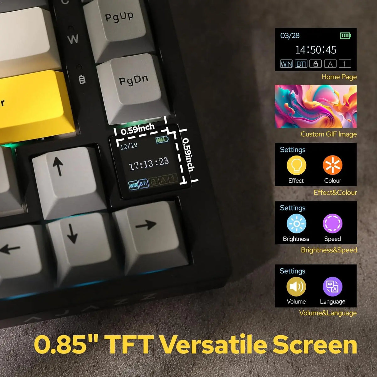 AK820 and AK820 Pro Mechanical Keyboard Options