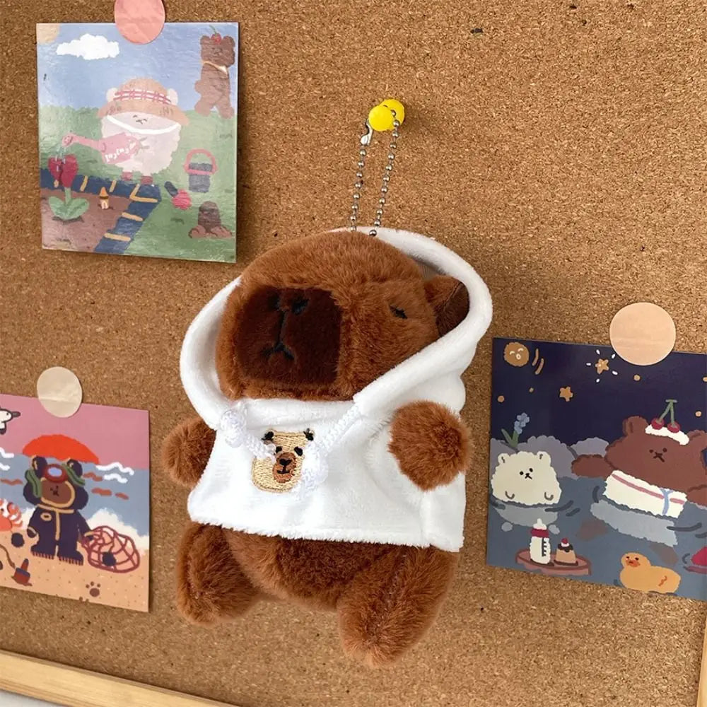 Cute Capybara Plush Toy Hoodie with Wings