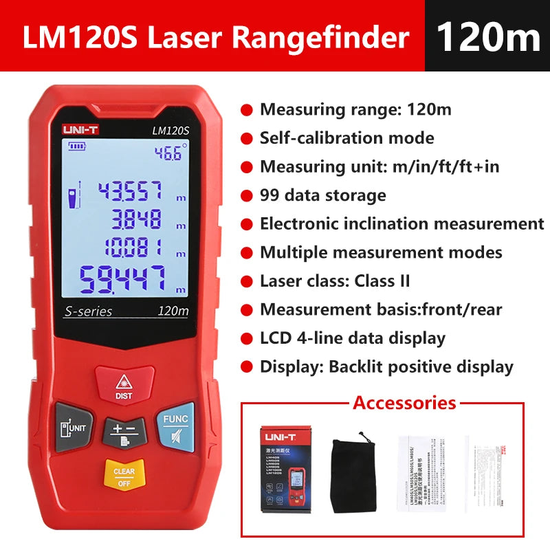 Laserski merilnik razdalje LM-S – različice 40–120 m