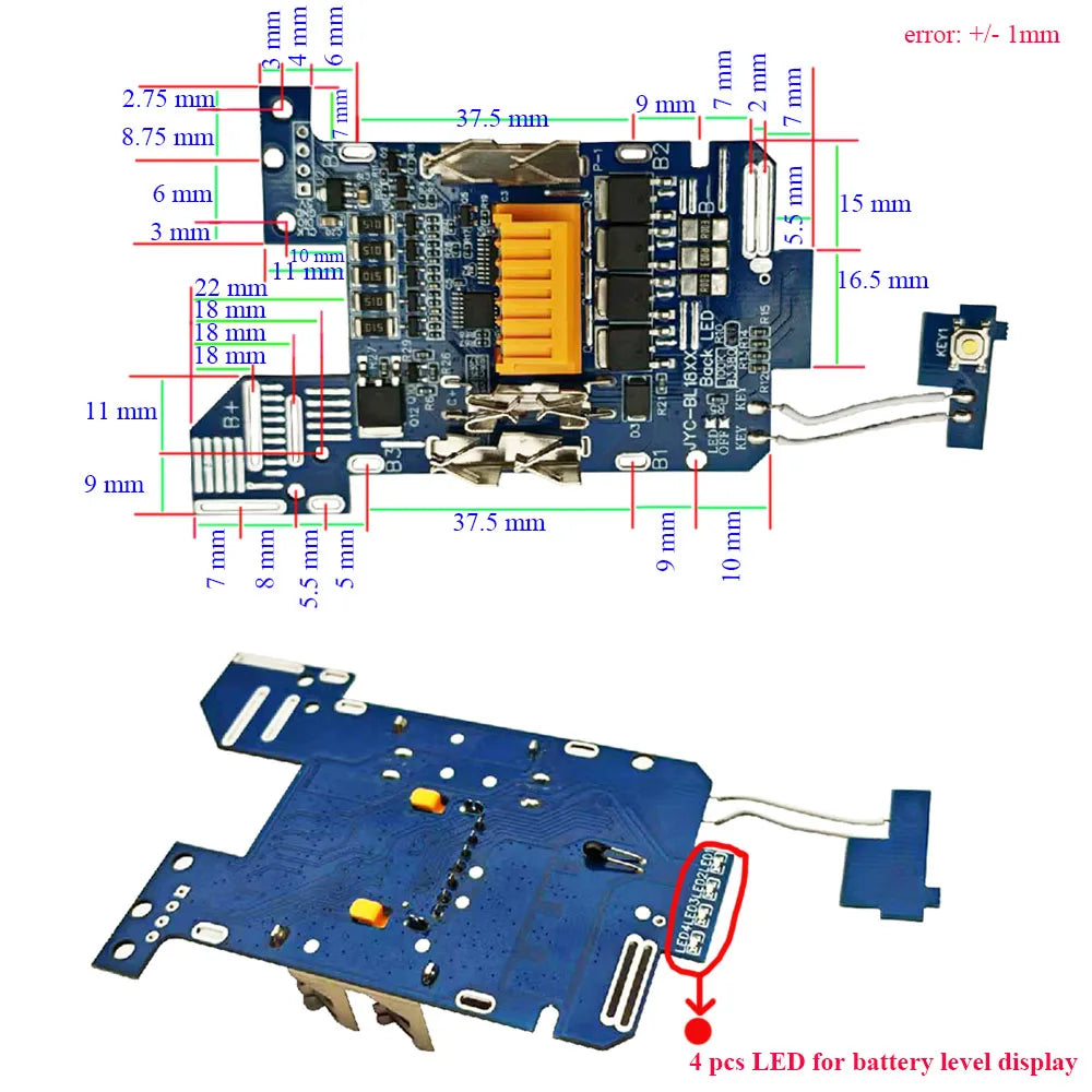 Replacement Battery PCB for Selected Makita 18V Packs