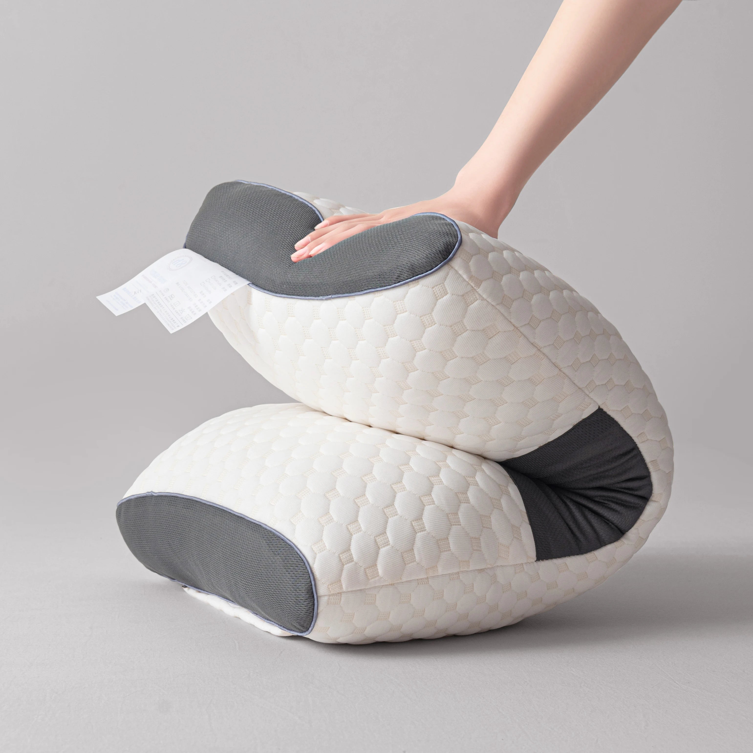 Adjustable Ergonomic Neck Support Pillows (2-Pack) for Comfort