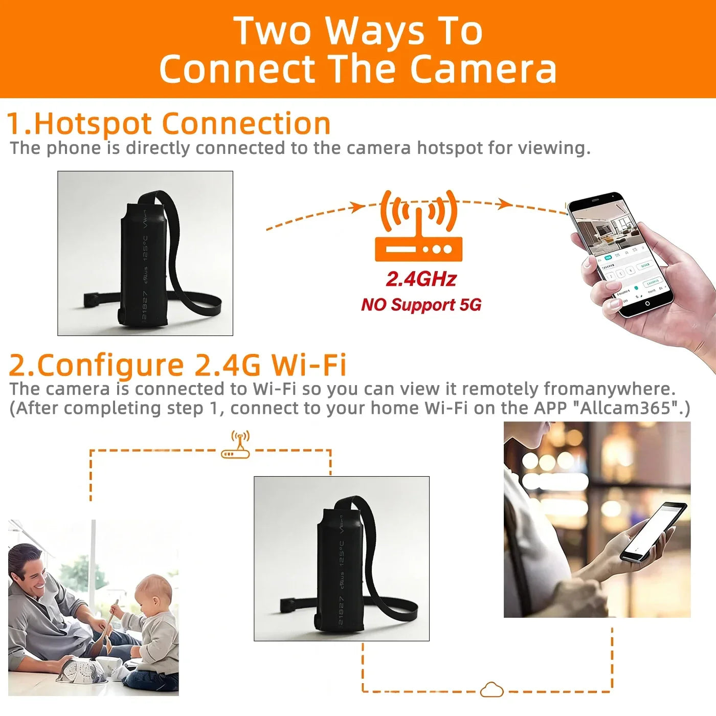 Mini WiFi biztonsági kamera 1080P mozgásérzékeléssel és távoli megtekintéssel