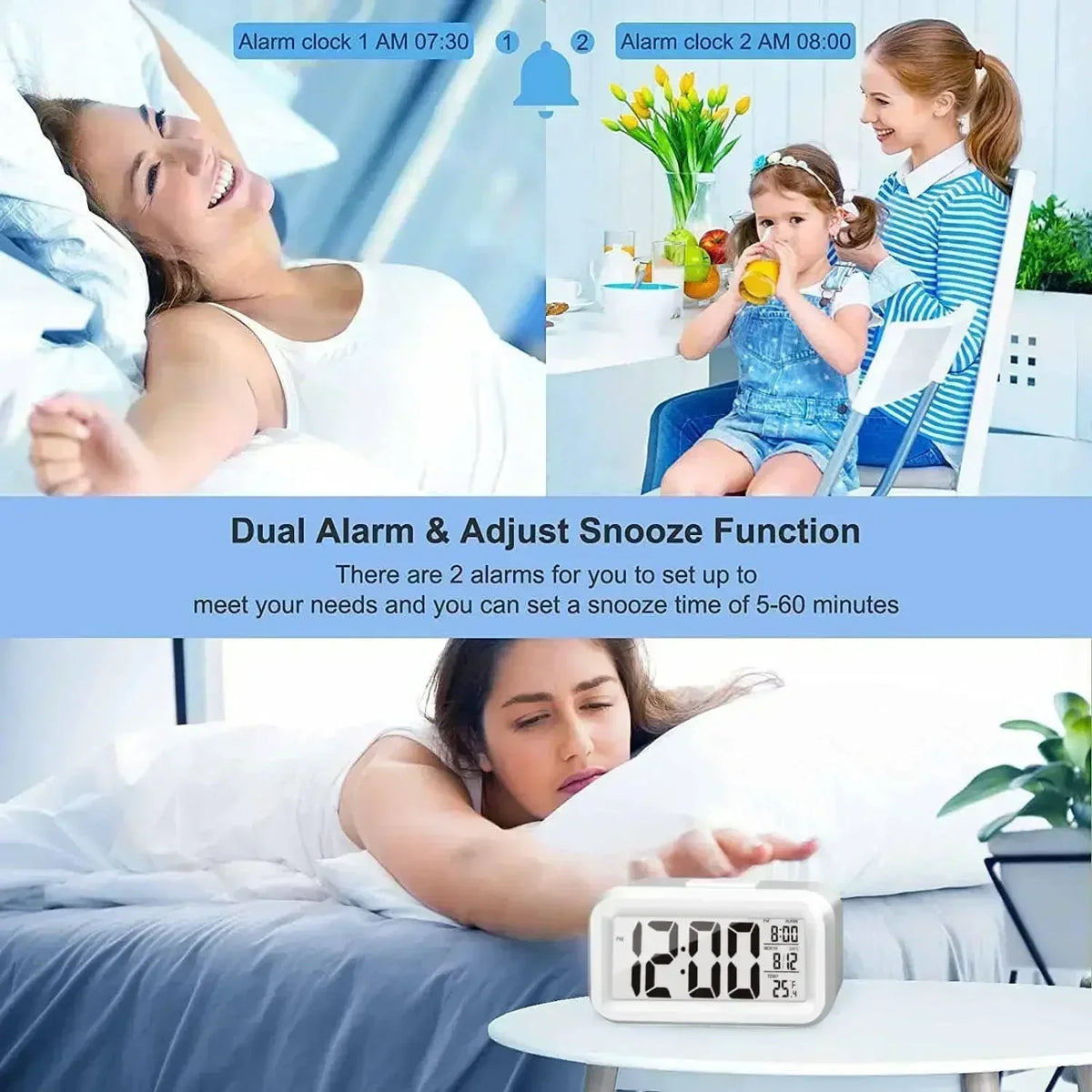 Mini Alarm Clock with Countdown Timer