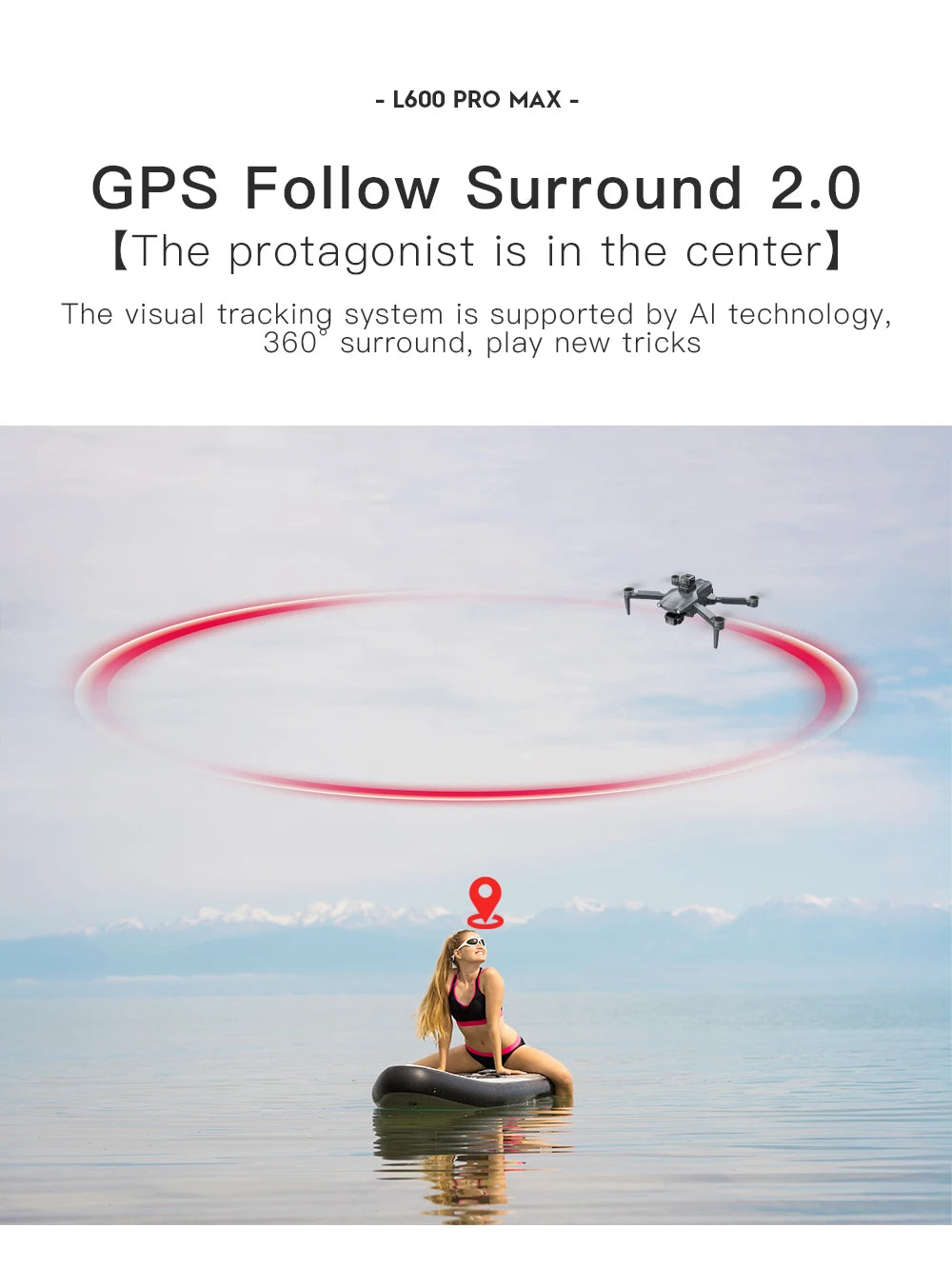 New L600 PRO MAX/PRO GPS Drone 5KM 4K Professional HD Dual Camera 3-Axis Gimbal 360° Obstacle Avoidance Brushless Quadcopter Toy