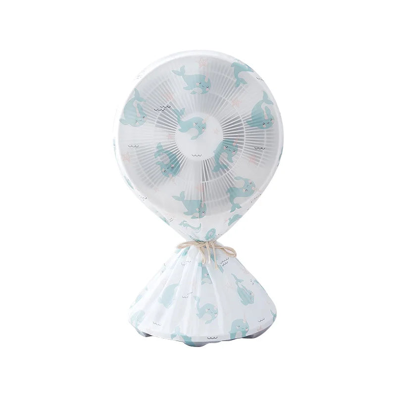 Floor Fan Cover Washable Waterproof Dustproof Standing Round Electric Fan Protective Cover Household Universal Storage Cover