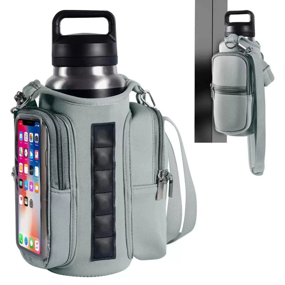Magnetic Water Bottle Sling Bag with Pocket
