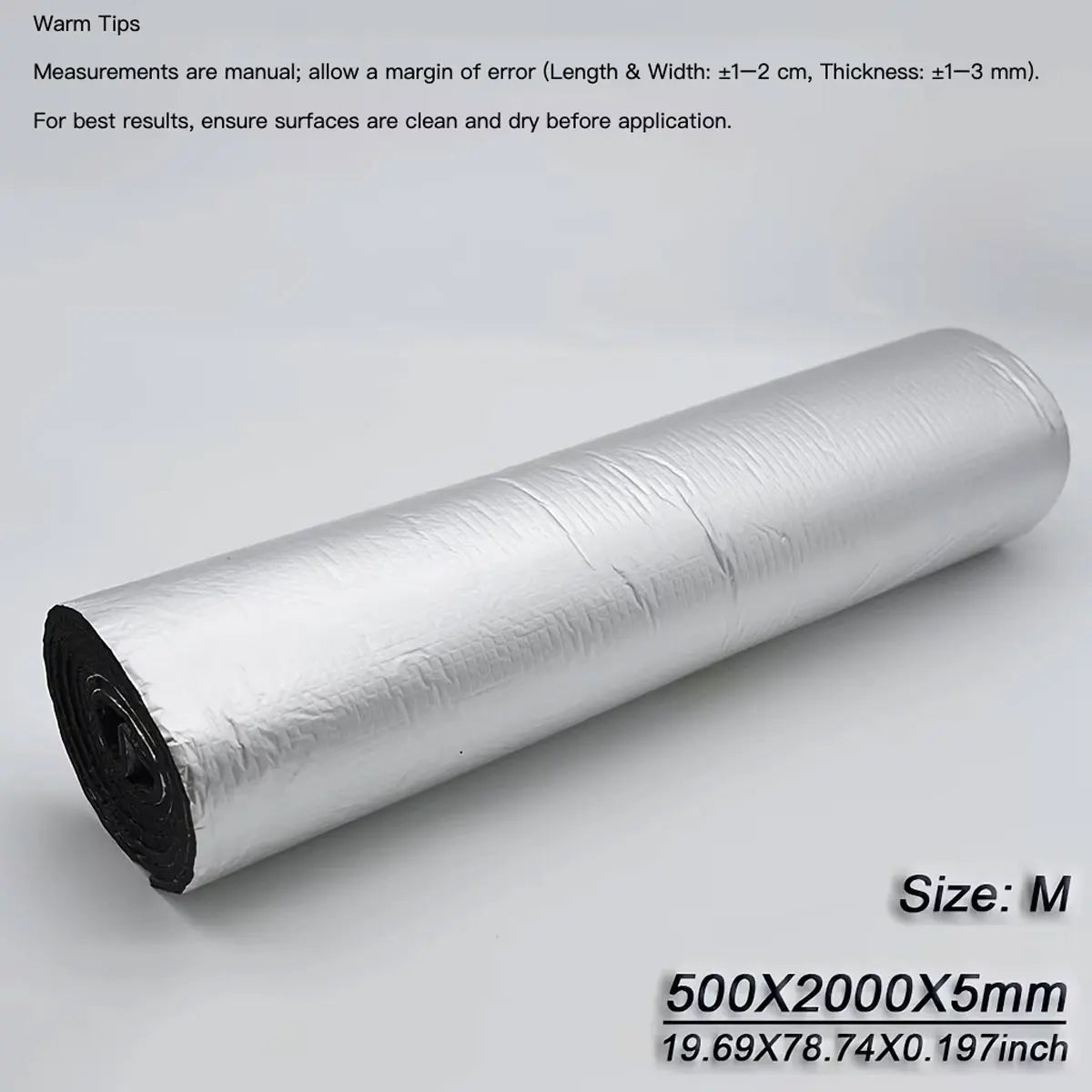 5/10mmCar Thermal Sound Insulation Cotton Roll Self Adhesive Fire Resistant Noise Reduction Mat for Roof Doors Floor Engine Hood