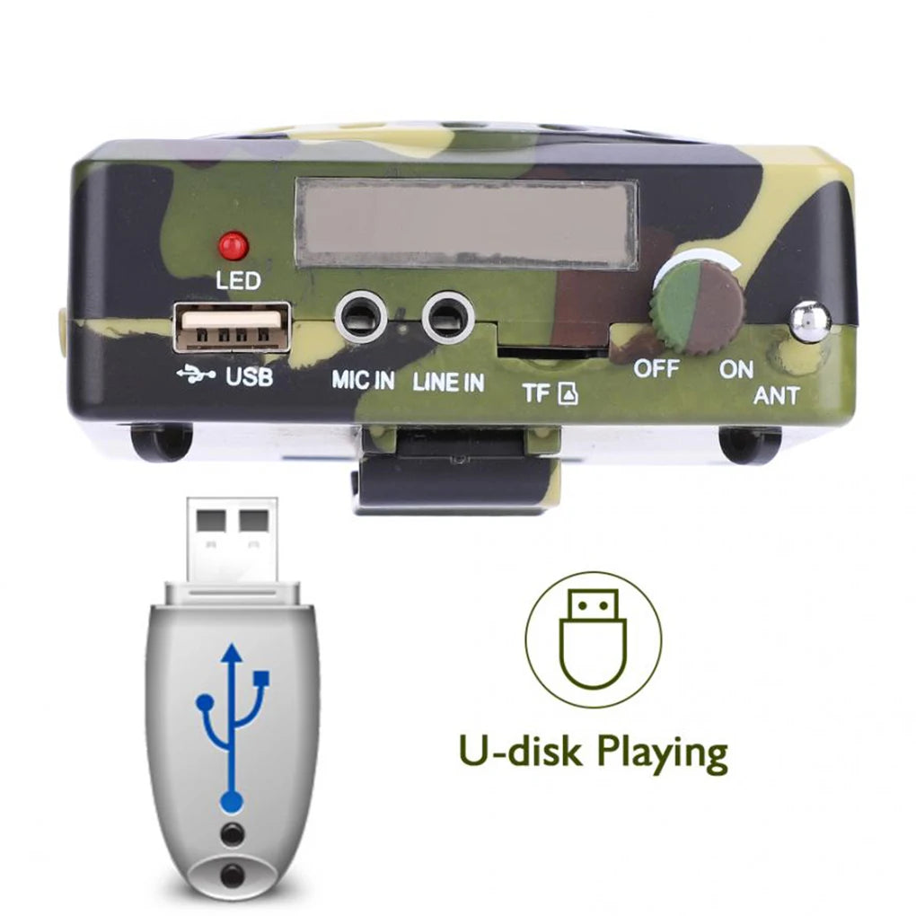 E76 Professional Small Size Sound Amplifiers Decoy Calling Speaker Hunt Tool Remote Remote Control Amplifier Sound Amplifiers
