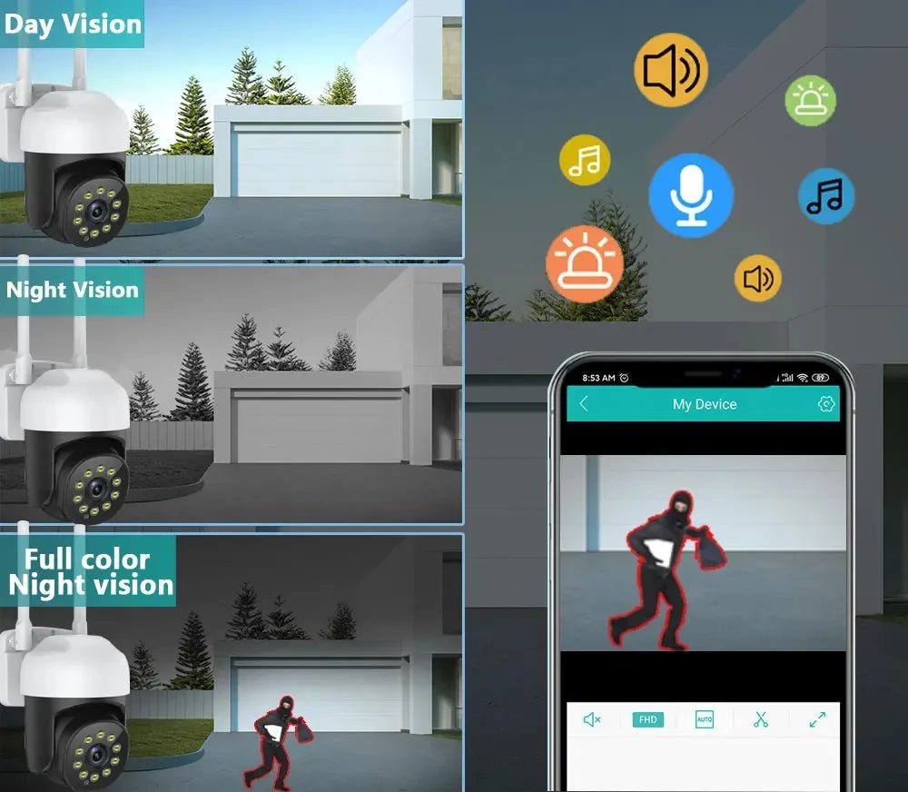 5MP WiFi PTZ Sigurnosna Kamera