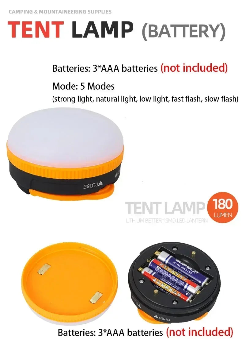 10W Rechargeable Camping Lantern with COB+LED
