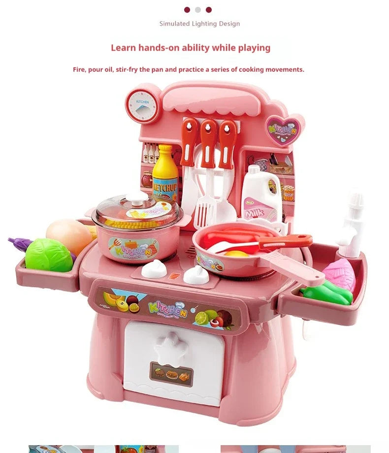 Children's Pretend-Play Kitchen Set