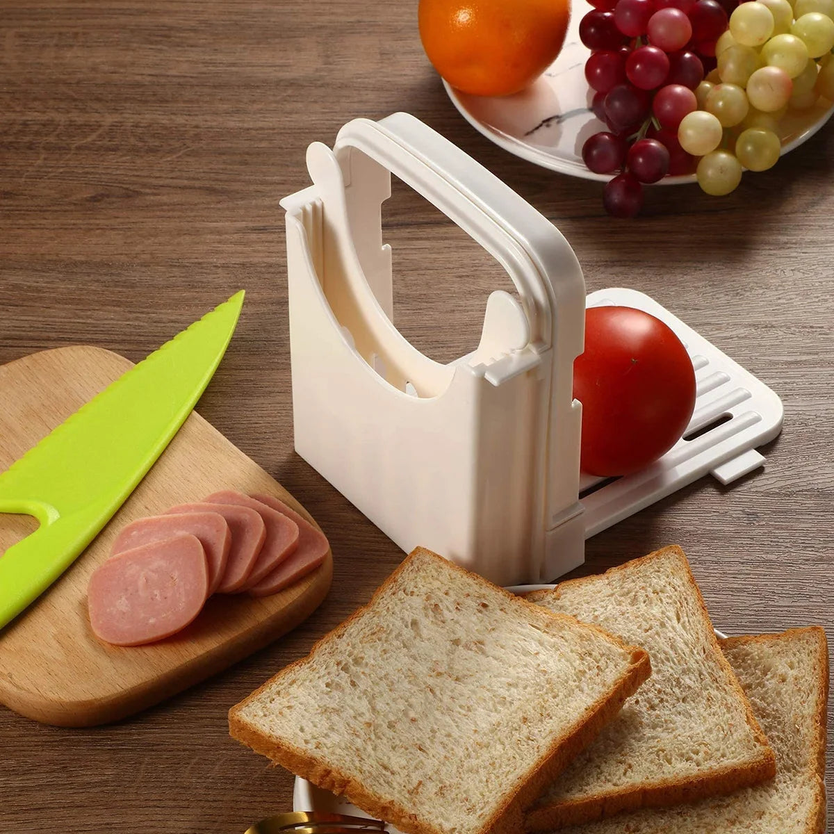 Foldable Bread Slicing Guide