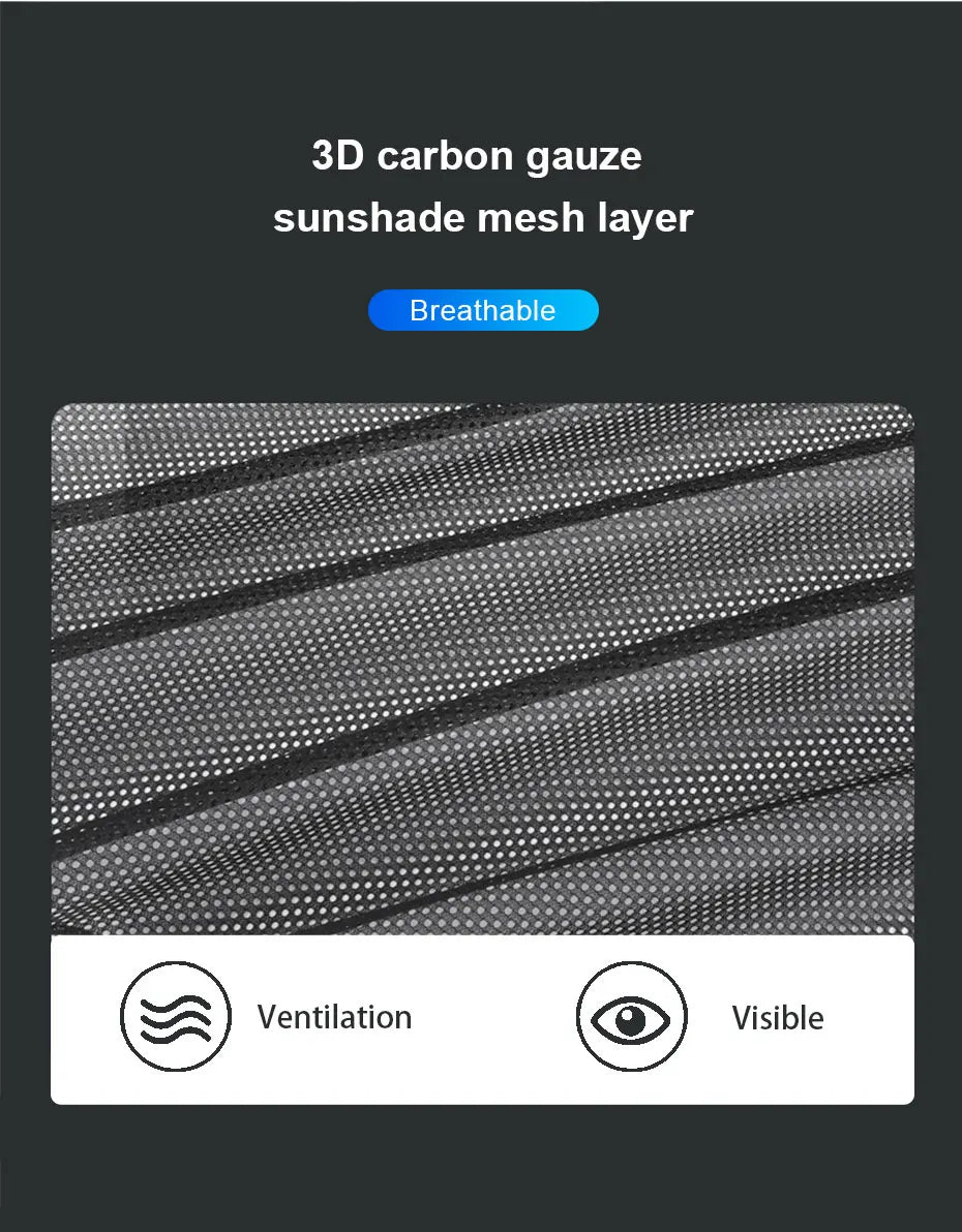 SEAMETAL 2Pcs Car Curtains Magnet Double Layer Side Window Sun Shade Privacy Curtain UV Block Sun Protection Cover for Children