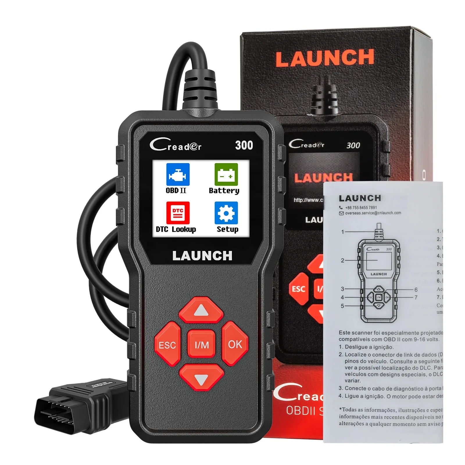 LAUNCH CR300 OBD2 Scanner with Full Diagnostic Functions