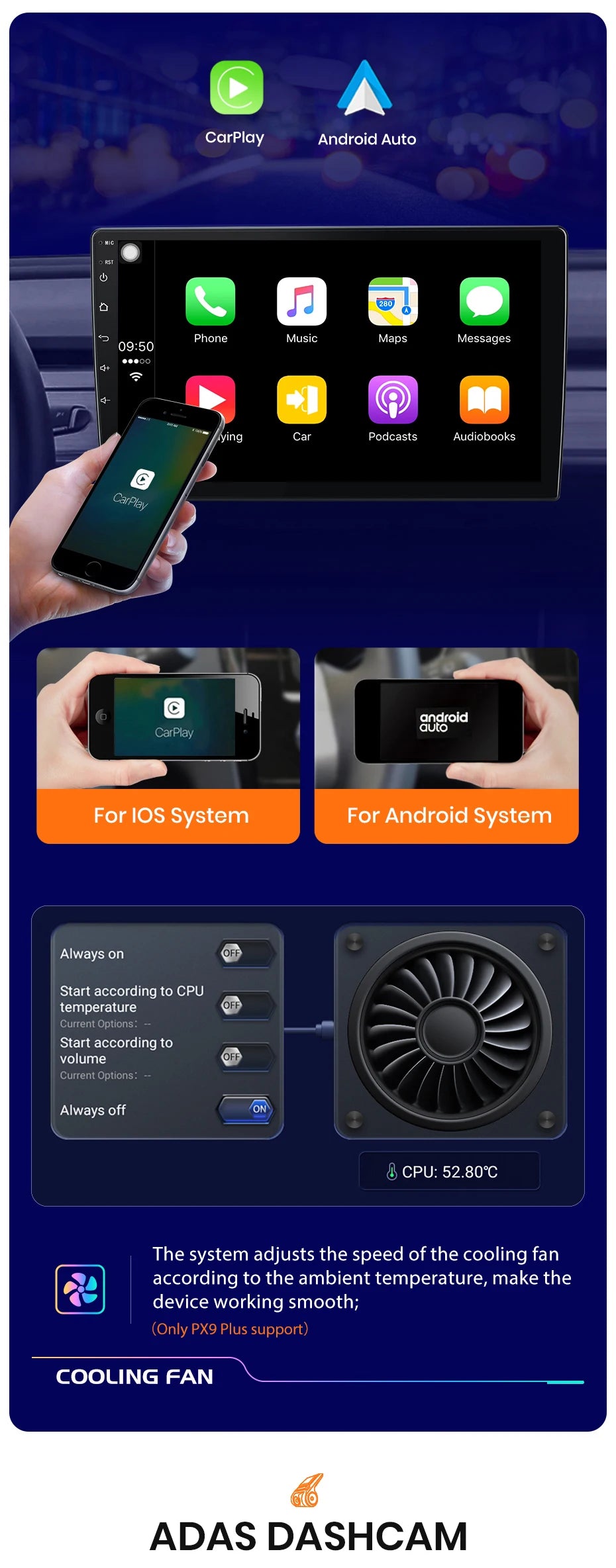 AWESAFE PX9 autorádio pre Renault Clio 4