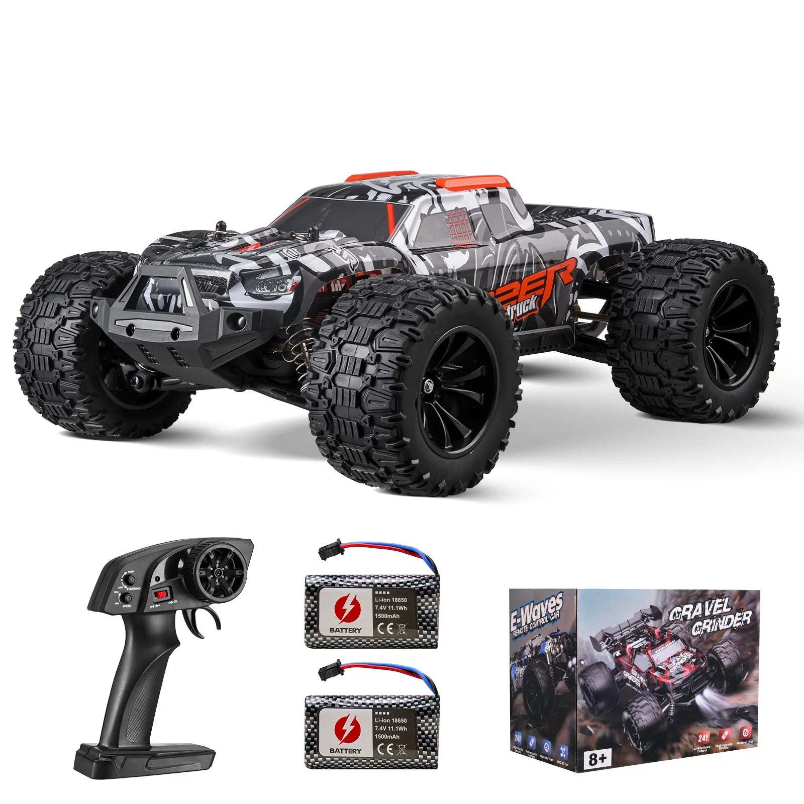1:14 4WD RC Off-Road Lastbil 38KM/H Höghastighets Driftingbil