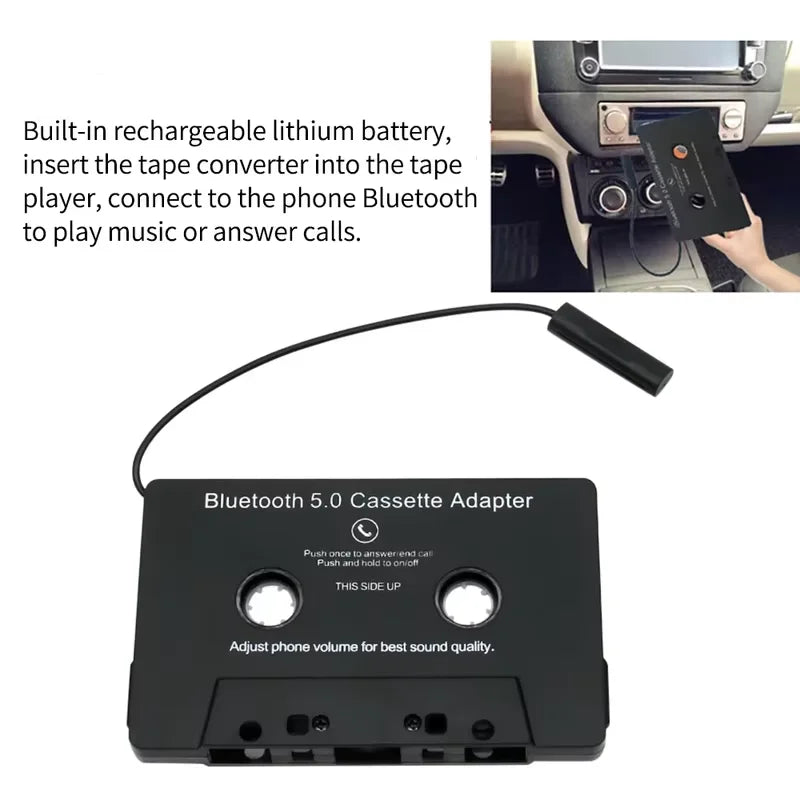 Adaptador de audio de cassette Bluetooth