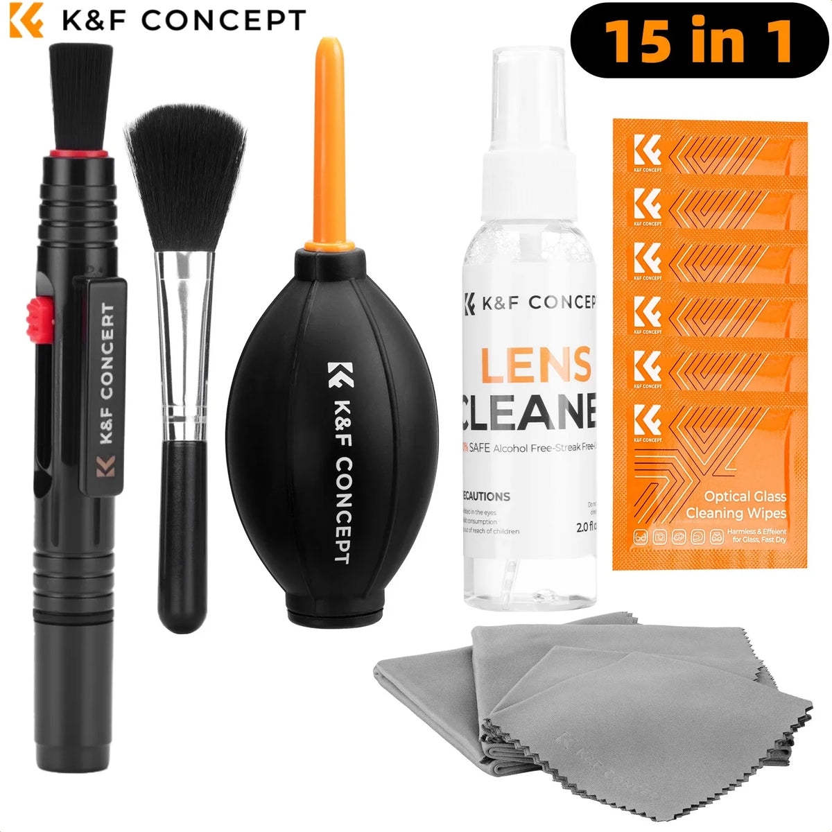 Kit de curățare pentru cameră și obiectiv