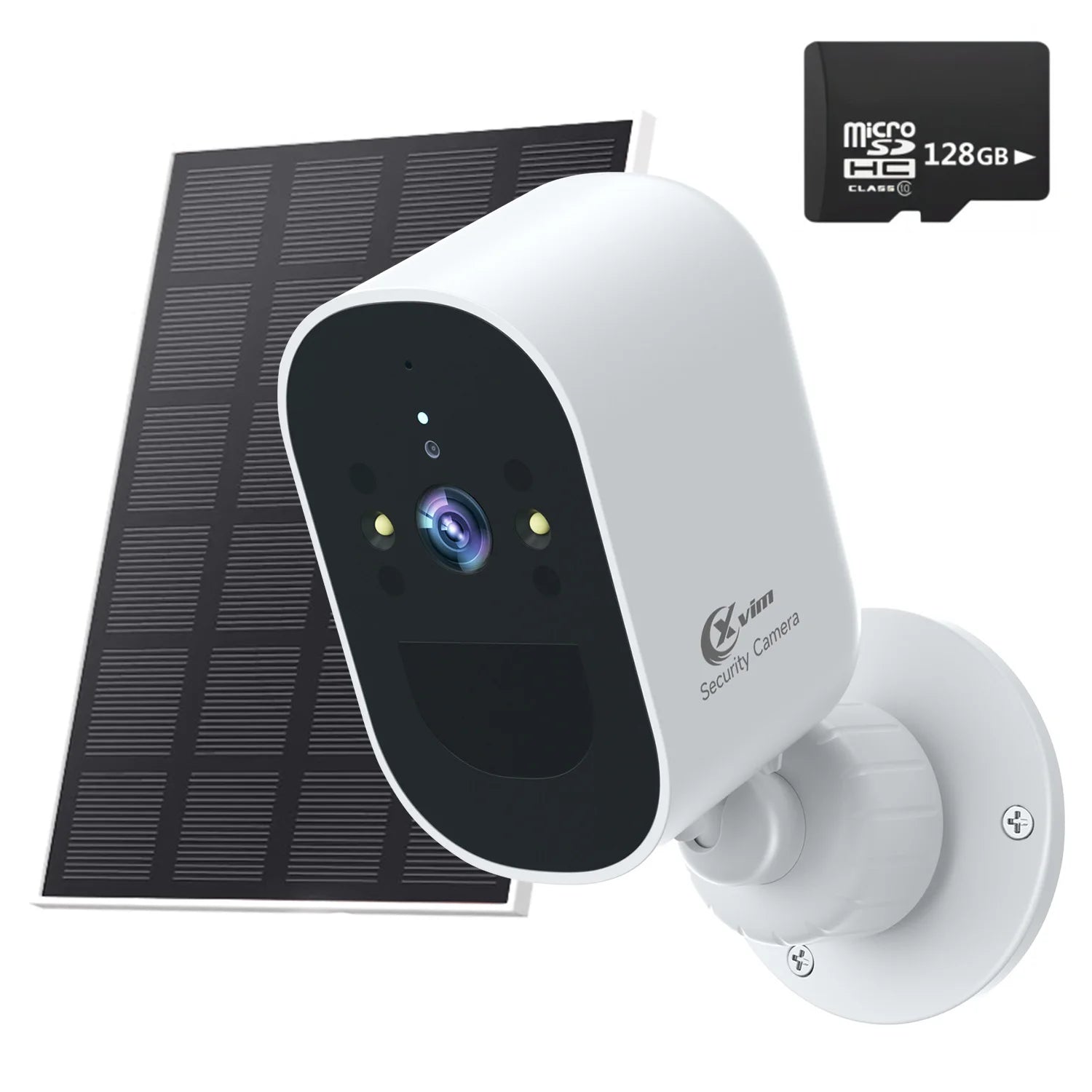 Cámara de seguridad solar WiFi 1080P para exteriores con visión nocturna y alertas