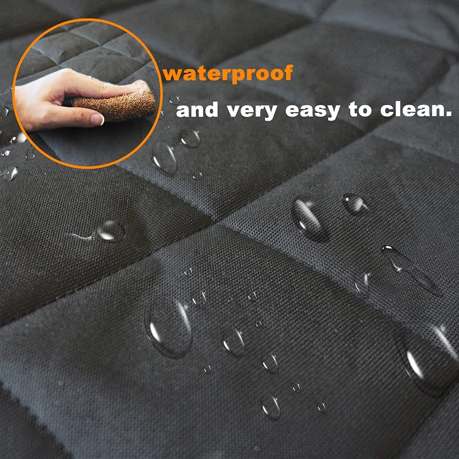 SEAMETAL Car Rear Seat Cover for Dog Waterproof Oxford Cloth Seat Cushion for Pet Anti-Scratch Seat Protector Barrier for Dog