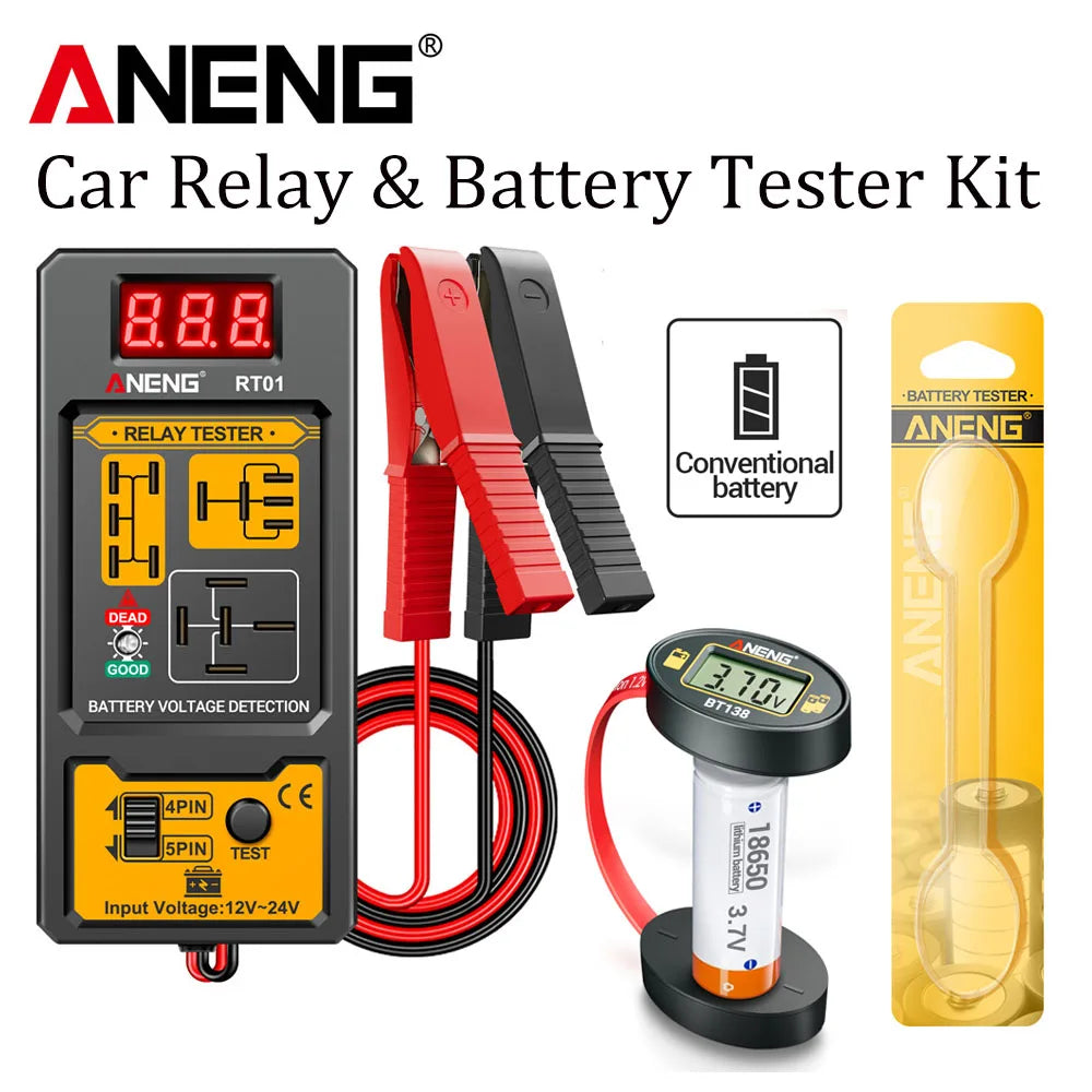 RT01 Relay Tester or BT138 Battery Tester, Kit Options