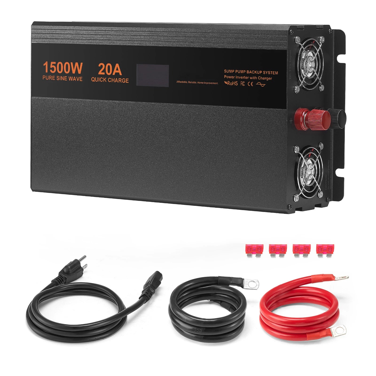 Sump Pump Battery Backup System 1500W / 3000W Auto Switch