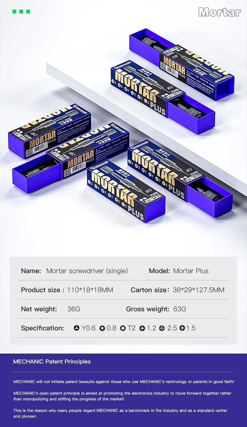 Precision Manual Screwdriver - Tip Options