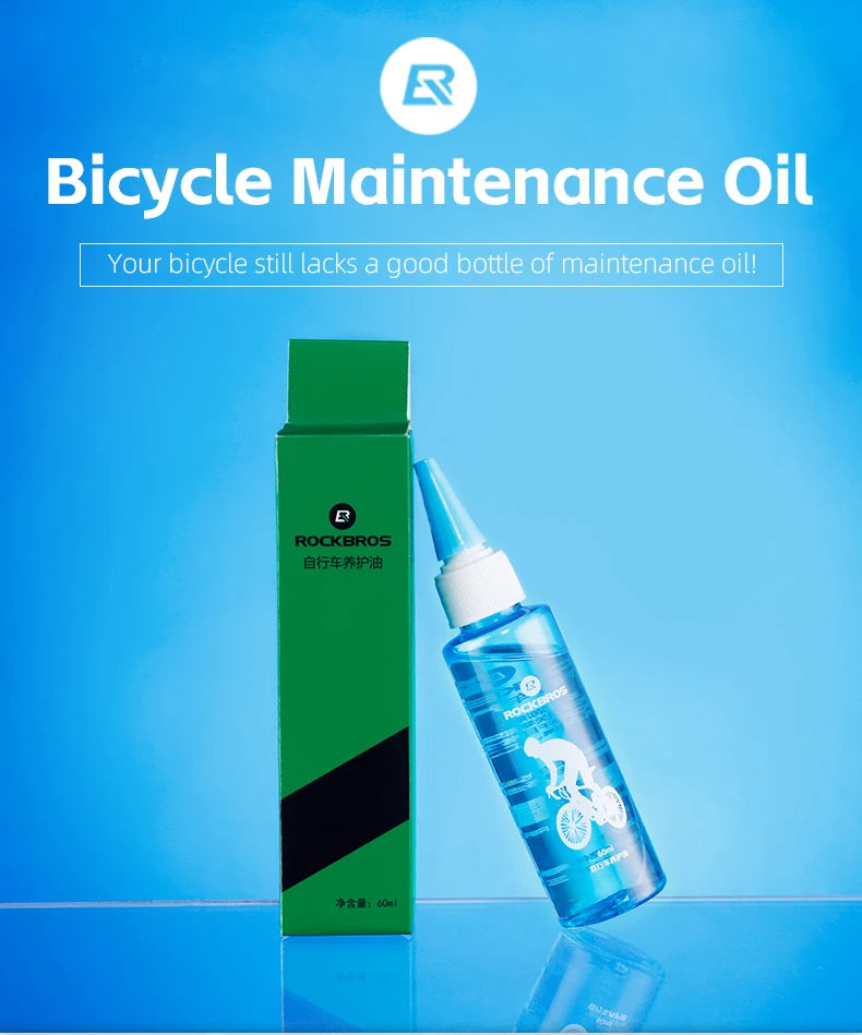 60 ml olej na řetěz kola pro hladkou jízdu na MTB a silničních kolech