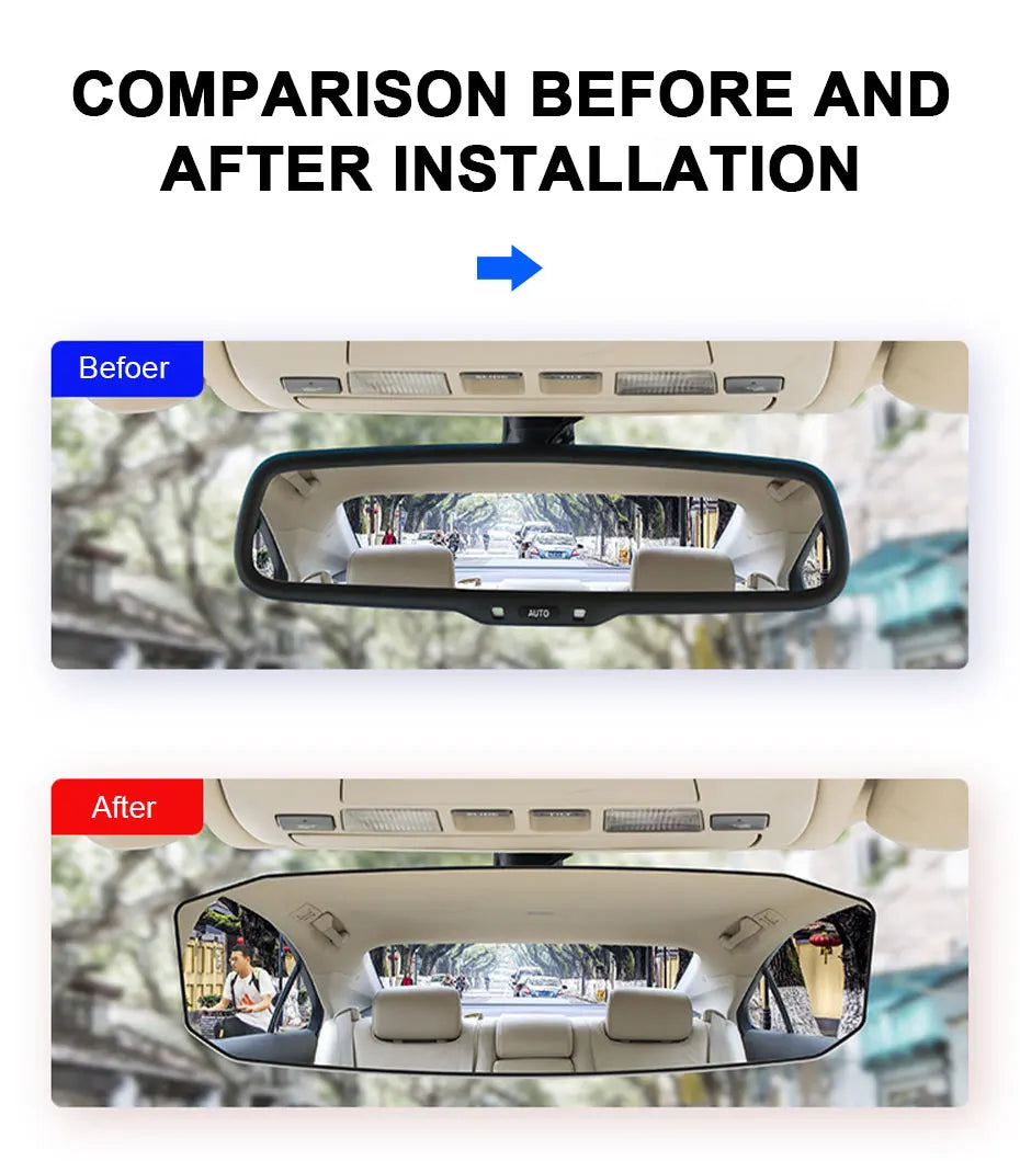 Wide Angle Car Baby Mirror for Safer Family Driving