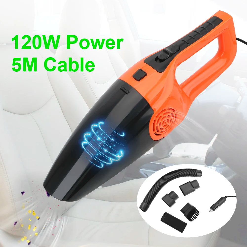 12 V Handheld Car Vacuum - 5 m Power Cord