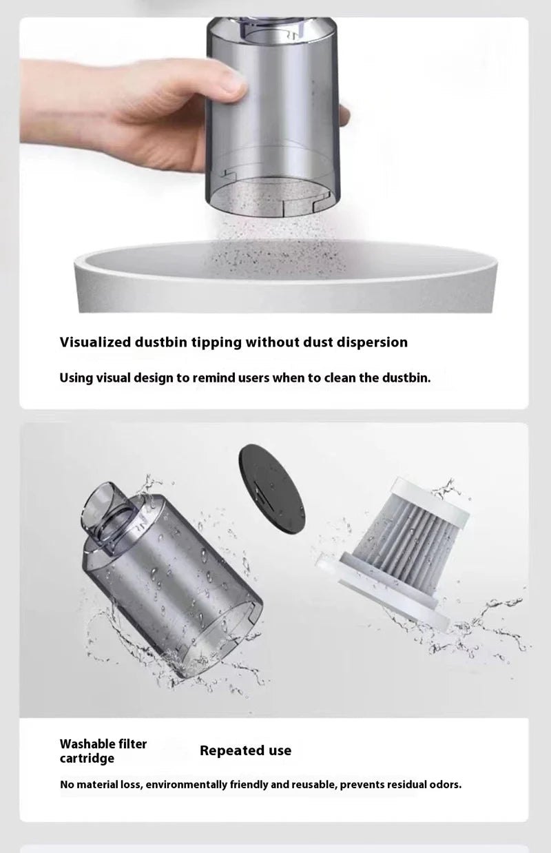 Wireless 690000Pa Car Vacuum Portabale Cleaner Cordless Handheld Vacuum High-power Vacuum Cleaner For Home Office Car New