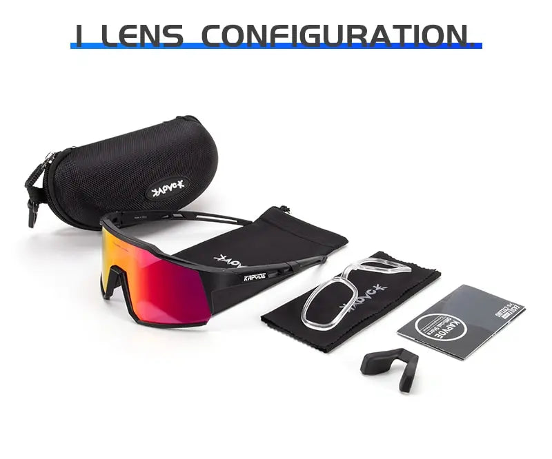 Kapvoe Cycling Glasses Polarized MTB Road Bike Glasses UV400 Protection Sunglasses Ultra Light Sport Eyewear Equipment
