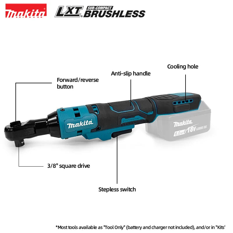 Makita Ratchet Right Angle Wrench Brushless 18V Power Tool 🔧