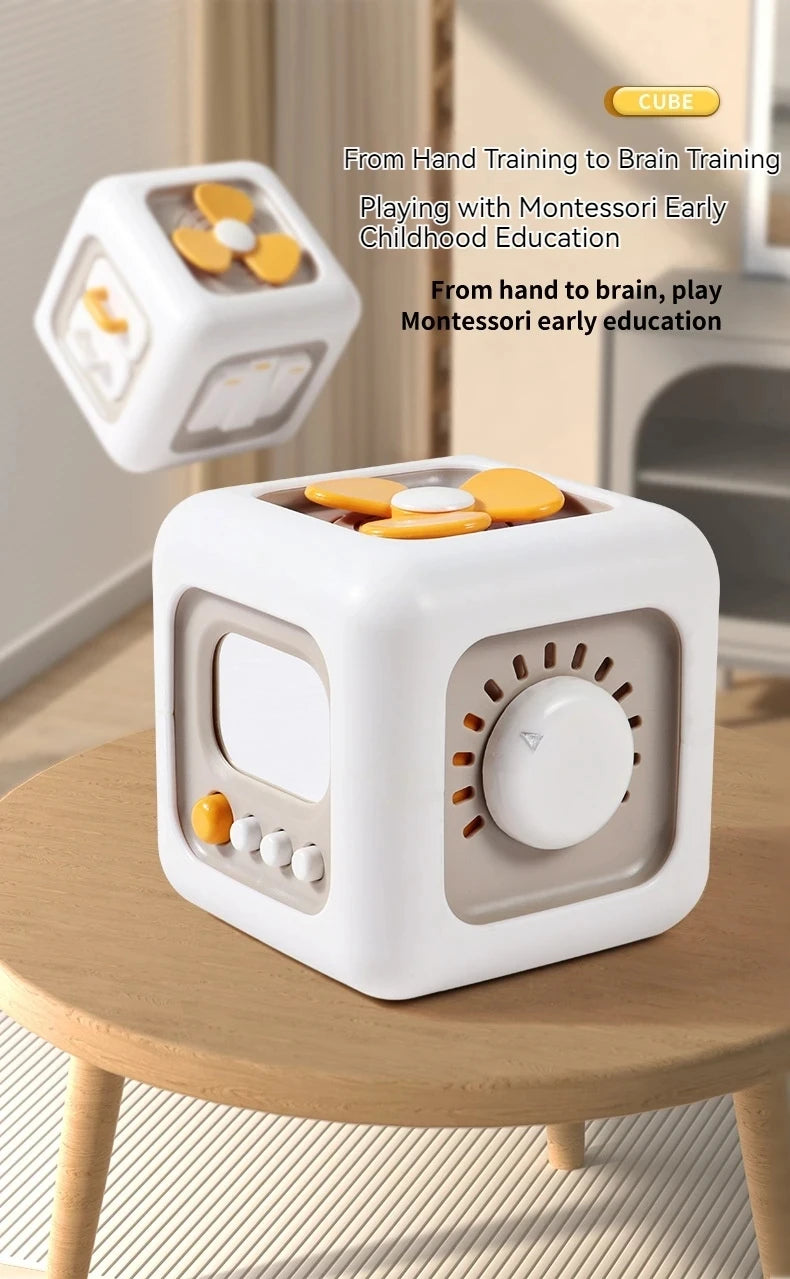 Montessori Magic Cube Šesťstranná aktivity krabica pre skoré učenie