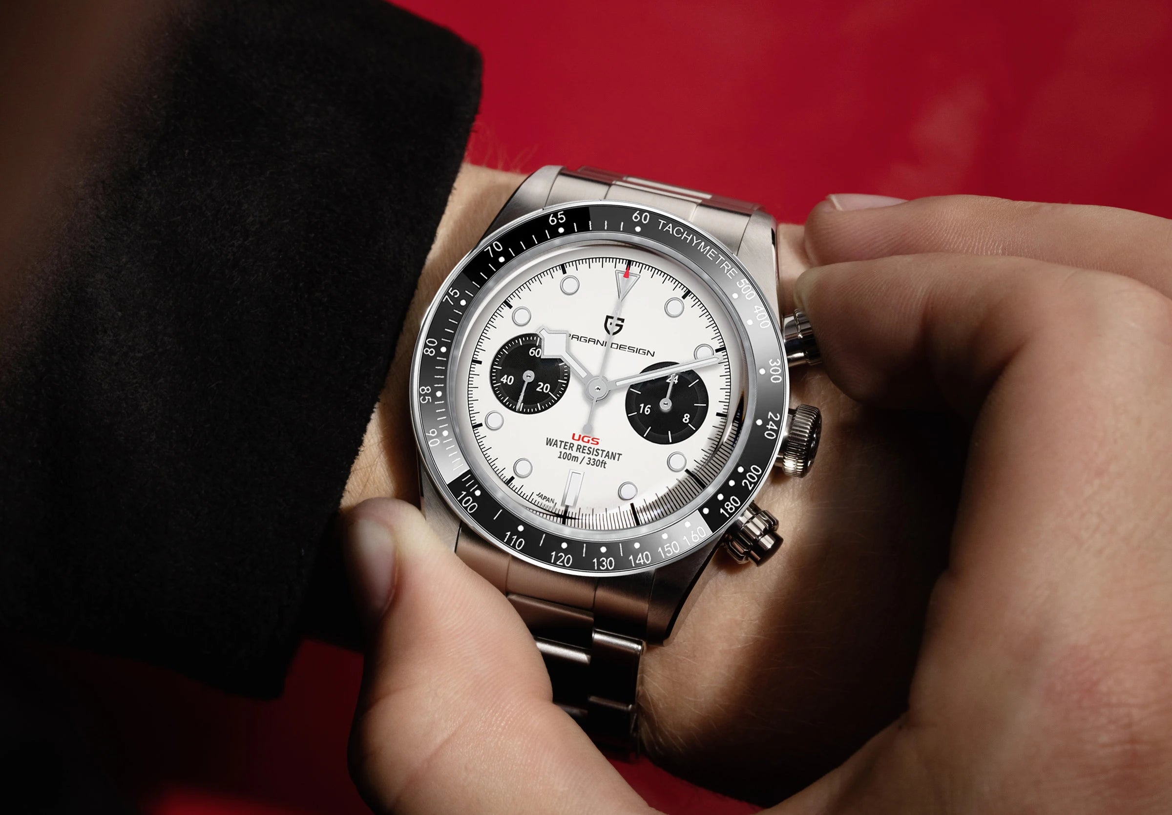 PAGANI DESIGN BB Panda Chronograph herreur 100M vandtæt