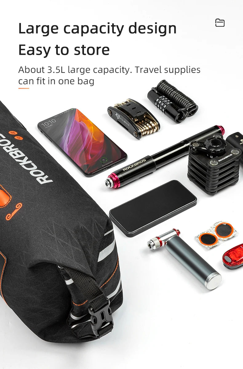 Waterproof Bicycle Frame Bag for MTB & Road Bikes Nylon Storage