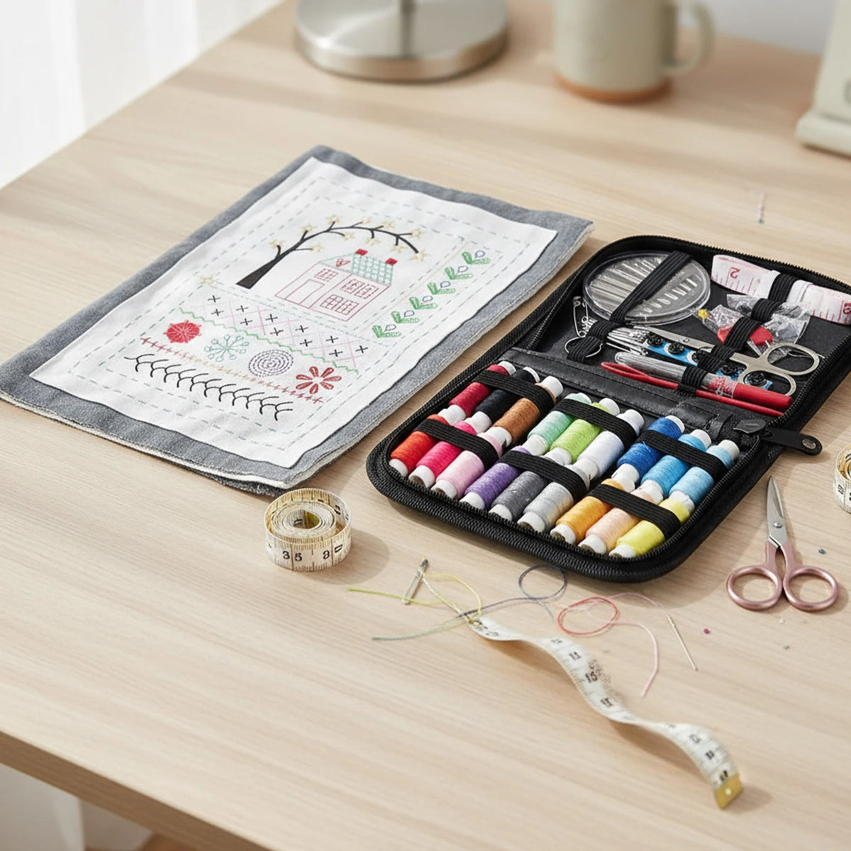 Embroidery Practice Book & Sewing Toolkit, 1 or 2 Book Options