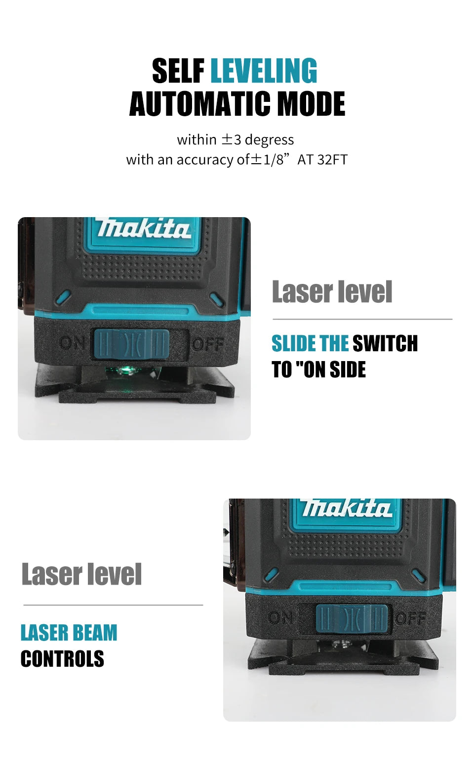 Livella laser a linee incrociate 360° 4D a 16 linee con autolivellamento