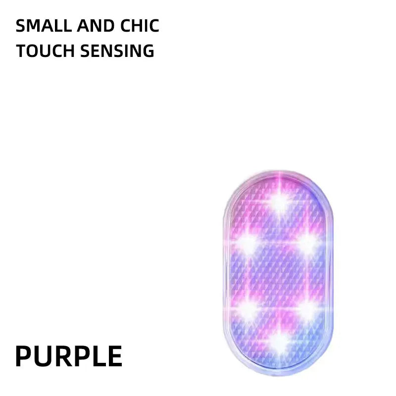 LED Touch Light Mini Wireless Car Interior Lighting Auto Roof Ceiling Reading Lamp for Trunk Storage Box USB Charging