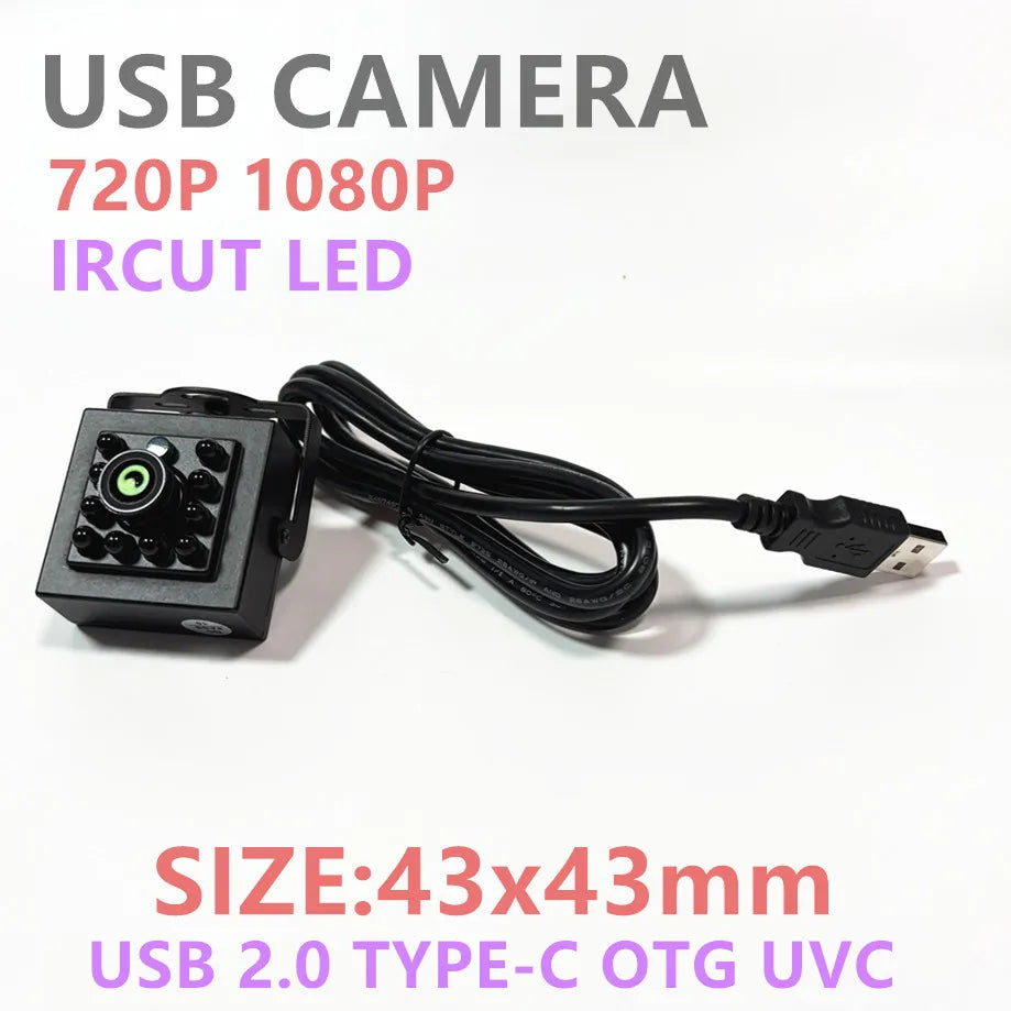 Night Vision USB Camera 720P 1080P OTG Micro USB Type-C
