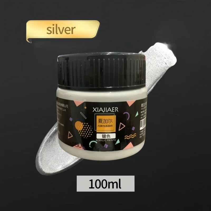 Set di pigmenti acrilici metallizzati perlescenti