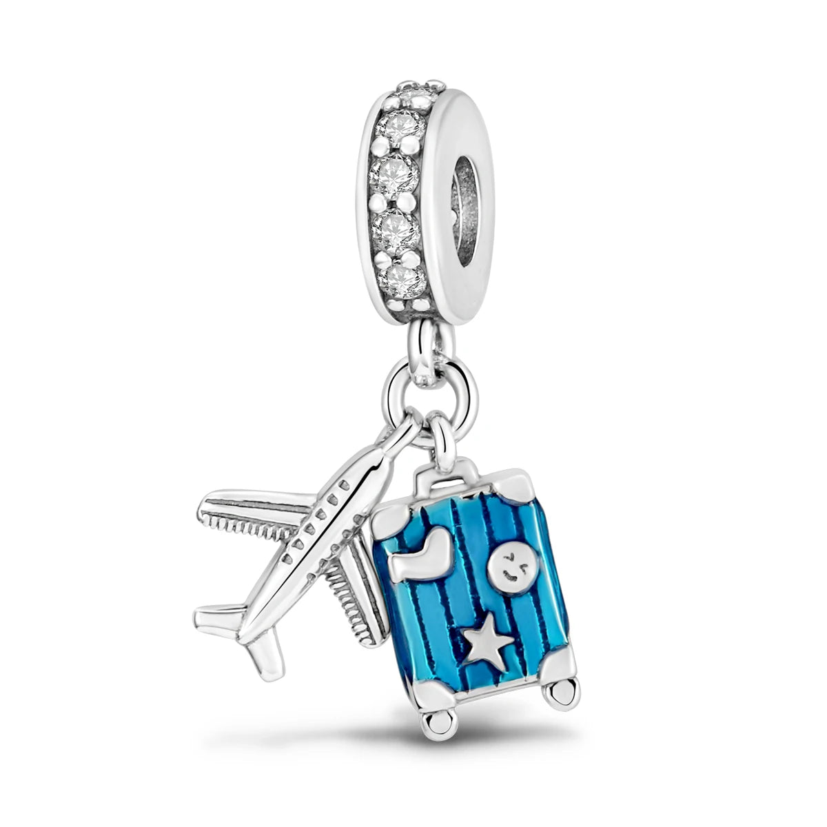 925 Silver Travel Airplane Camera Charms Fit Original Bracelet Necklace DIY Bead For Women Jewelry Making Gift